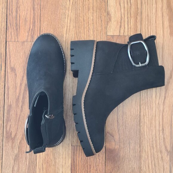 Blondo Dahlia Black Waterproof Nubuck Leather Boots Womens Ankle Bootie Size 8.5 - Picture 13 of 16